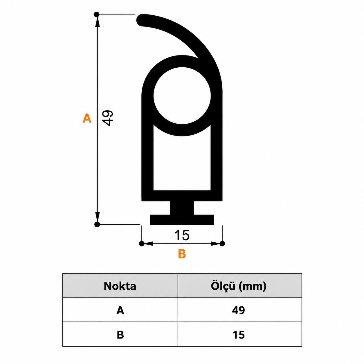 Otomatik Kepenk Alt Baza Fitili